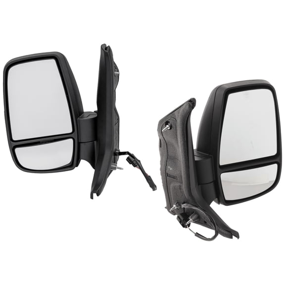 Garage-Pro Driver & Passenger Side Power Non-Heated Mirrors for Ford Transit-250 Transit-350 Transit-150 Transit-350 HD 2018-2019 Manual Fold Without Signal Light & Blind Spot Monitor Textured