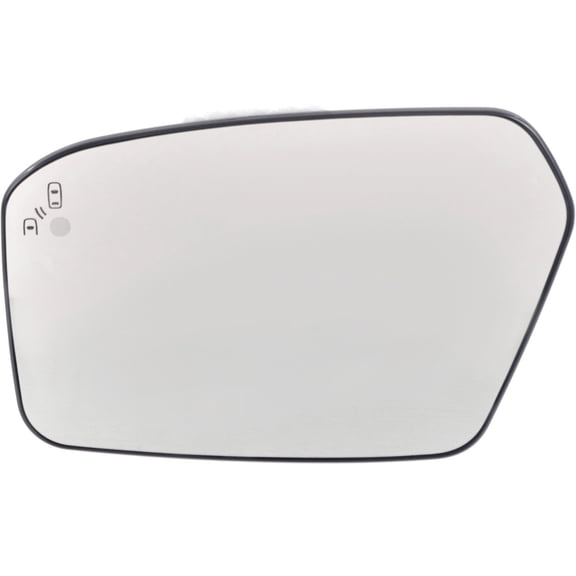 Garage-Pro Driver Side Mirror Glass Compatible with Ford Fusion 2010-2012, Mercury Milan 2010-2011 Heated, Flat, With Blind Spot Detection in Glass, With Backing Plate