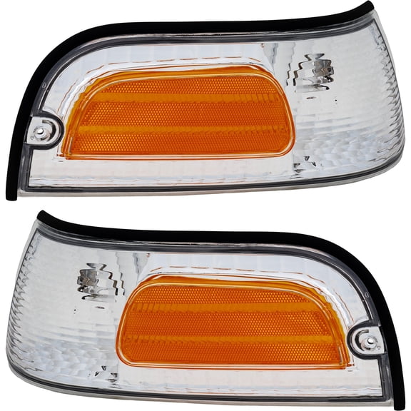Garage-Pro Driver and Passenger Side Corner Light Set Compatible With 1998-2011 Ford Crown Victoria, 4-Door Sedan