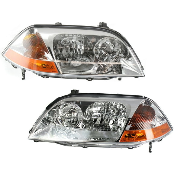Garage-Pro Driver and Passenger Side Headlight for Acura MDX Base Touring 2001-2003 Halogen Without bulb(s) Replaces# 33151S3VA01 33101S3VA01