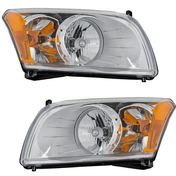 Garage-Pro Driver and Passenger Side Headlight for Dodge Caliber 2007-2012 Halogen With bulb(s) Replaces# 5303739AK 5303738AK 5303738AJ
