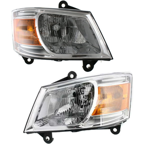 Garage-Pro Driver and Passenger Side Headlight for Dodge Grand Caravan 2008-2010 Halogen With bulb(s) Replaces# 5113333AD-PFM 5113332AD-PFM