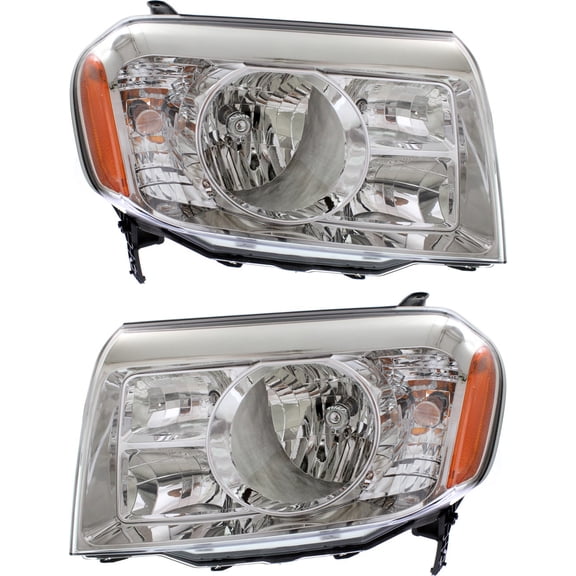 Garage-Pro Driver and Passenger Side Headlight for Honda Pilot 2009-2011 Halogen With bulb(s) CAPA Replaces# 33100SZAA01 33150SZAA01