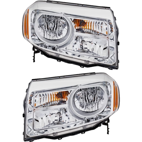 Garage-Pro Driver and Passenger Side Headlight for Honda Pilot 2012-2015 Halogen With bulb(s) Replaces# 33100SZAA11 33150SZAA11