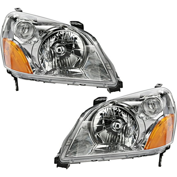 Garage-Pro Driver and Passenger Side Headlight for Honda Pilot EX EX-L LX 2003-2005 Halogen Without bulb(s) Replaces# 33101S9VA01 33151S9VA01