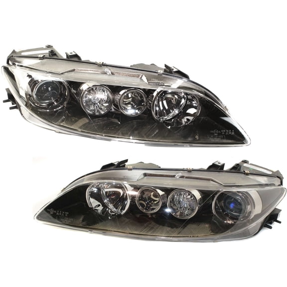 Garage-Pro Driver and Passenger Side Headlight for Mazda 6 2006-2008 Halogen Without bulb(s) Replaces# GP7A510L0B-PFM GP7A510K0B-PFM