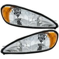 thumbnail image 1 of Garage-Pro Driver and Passenger Side Headlight for Pontiac Grand Am 1999-2005 Halogen With bulb(s) Replaces# 22672207 22672208, 1 of 8