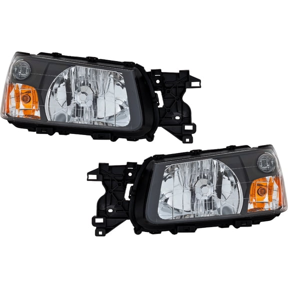 Garage-Pro Driver and Passenger Side Headlight for Subaru Forester X XS XT 2003-2004 Halogen With bulb(s) Replaces# 84001SA030 84001SA020