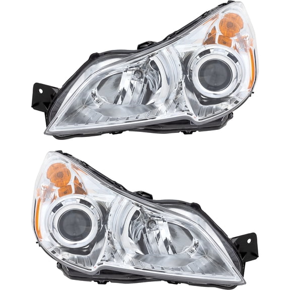 Garage-Pro Driver and Passenger Side Headlight for Subaru Outback 2010-2012 Also Fits Legacy Halogen With bulb(s) Replaces# 84001AJ00F 84001AJ01F