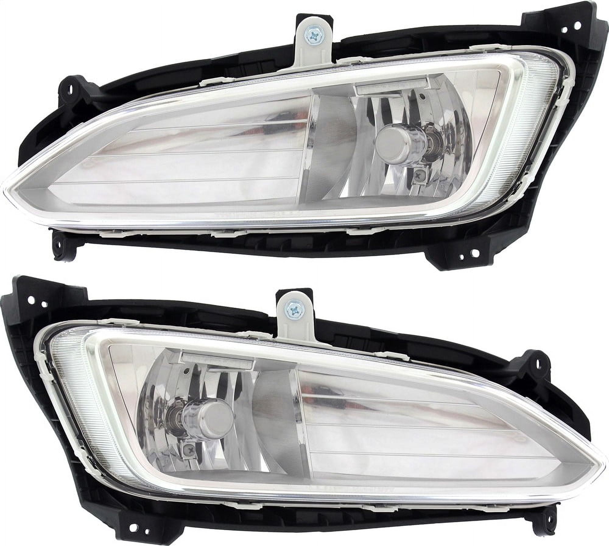 Garage-Pro Fog Light Set of 2 Compatible with 2013-2016 Hyundai Santa Fe Sport Front, Driver and Passenger Side