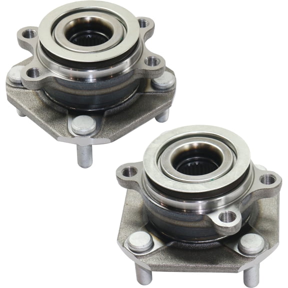 Garage-Pro Front 2-Wheel Set Wheel Hub Bearing Assembly Compatible with Nissan Sentra 2007-2012 Driver & Passenger Side 4-Wheel ABS 4-Wheel ABS 4 Lugs