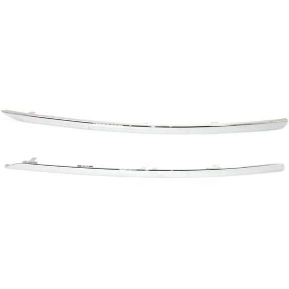 Garage-Pro Front Bumper Trim Compatible with 2009-2011 Audi A6 Quattro/A6/S6 Set of 2 Chrome Passenger and Driver Side
