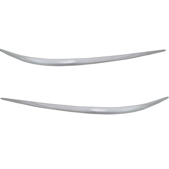 Garage-Pro Front Bumper Trim Set of 2 Compatible With 2003-2006 Mercedes Benz E320, Fits 2003-2006 Mercedes Benz E500 Chrome Driver and Passenger Side