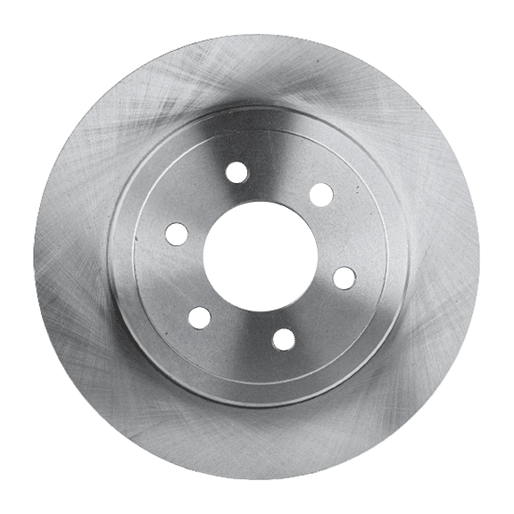 Garage-Pro Front, Driver or Passenger Side Brake Disc Compatible with Dodge Dakota 2003-2004 Natural Finish, Cast Iron, 308 mm, Vented, Plain Surface, 6 Lugs, Bare Rotor