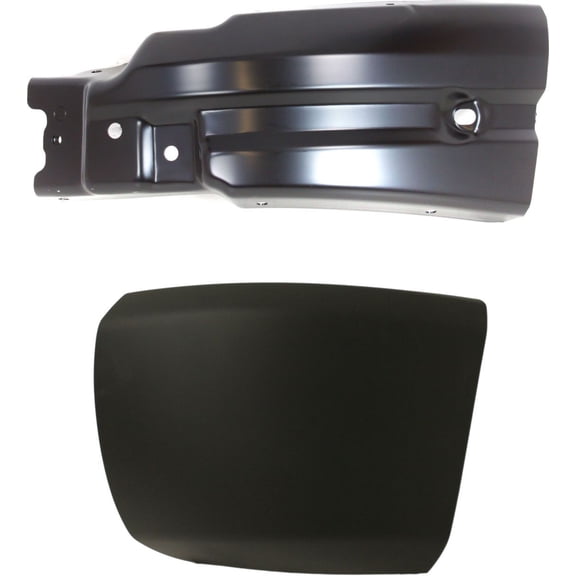 Garage-Pro Front, Driver Side Bumper End SET Compatible with 2007-2013 Chevrolet Silverado 1500 Primed