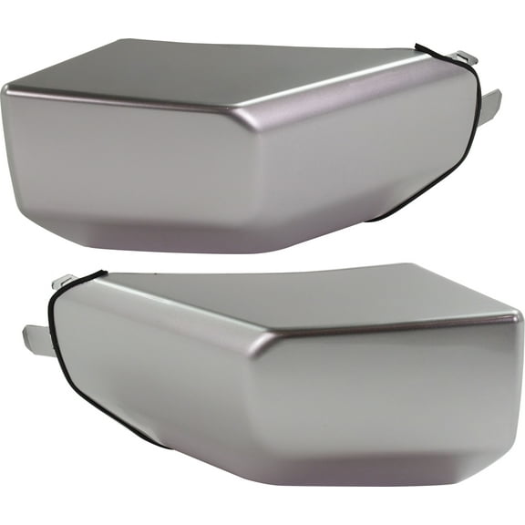 Garage-Pro Front Driver and Passenger Side Bumper End Set Compatible with 2007-2014 Toyota FJ Cruiser Painted Silver Plastic