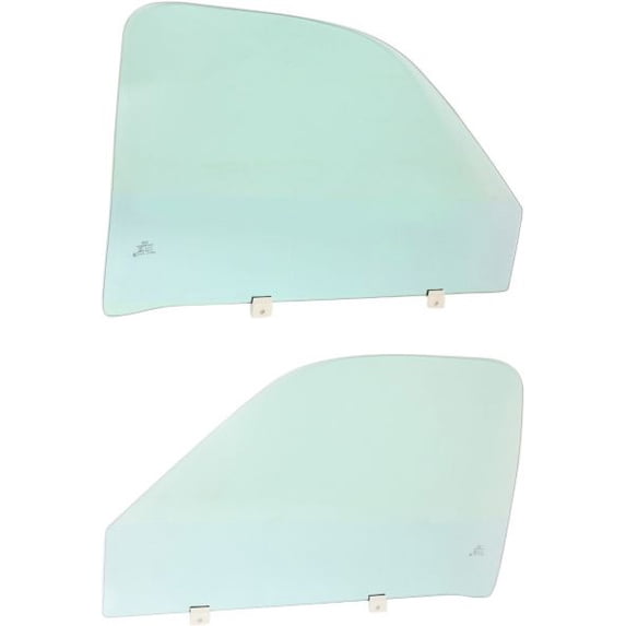Garage-Pro Front, Driver and Passenger Side Door Glass Compatible with 2000-2006 Toyota Tundra Set of 2 Green Tint