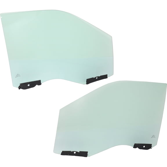 Garage-Pro Front, Driver and Passenger Side Door Glass Compatible with 2015-2018 Ford F-150 Set of 2 Green Tint