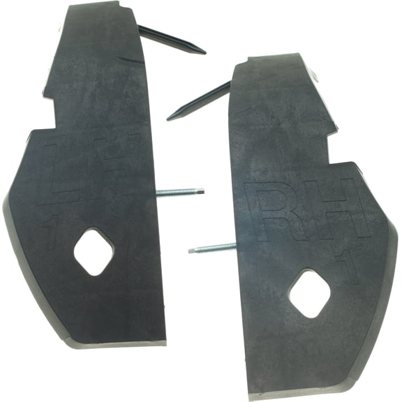 Garage-Pro Front, Driver and Passenger Side Set of 2 Bumper End Compatible with 2008-2014 Dodge Challenger Primed Plastic