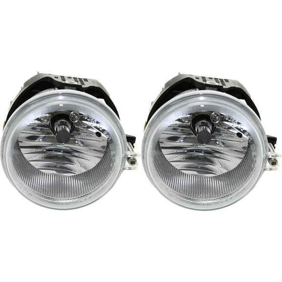 Garage-Pro Front Fog Light Set of 2 Compatible With 2005-2007 Dodge Caravan, Fits 2005-2008 Chrysler Pacifica OE comparable With bulb(s) Driver and Passenger Side