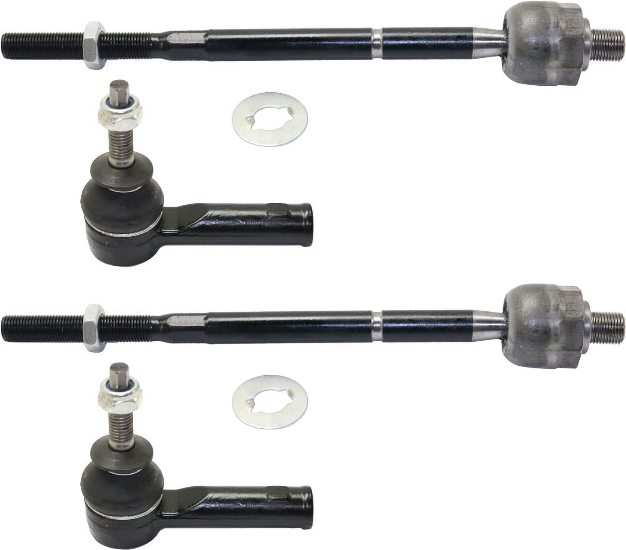 Garage-Pro Front Left & Right Inner and Outer Tie Rod End Compatible With Ford Explorer 2011 2012 2013 2014 2015 2016 2017 Police Interceptor Utility 13-16 Replaces # BB5Z3280A, BB5Z3A130B