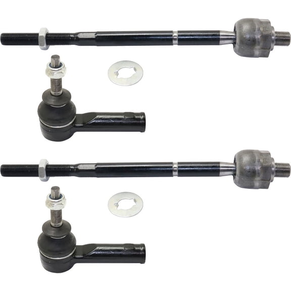 Garage-Pro Front Left & Right Inner and Outer Tie Rod End Compatible With Ford Explorer 2011 2012 2013 2014 2015 2016 2017 Police Interceptor Utility 13-16 Replaces # BB5Z3280A, BB5Z3A130B