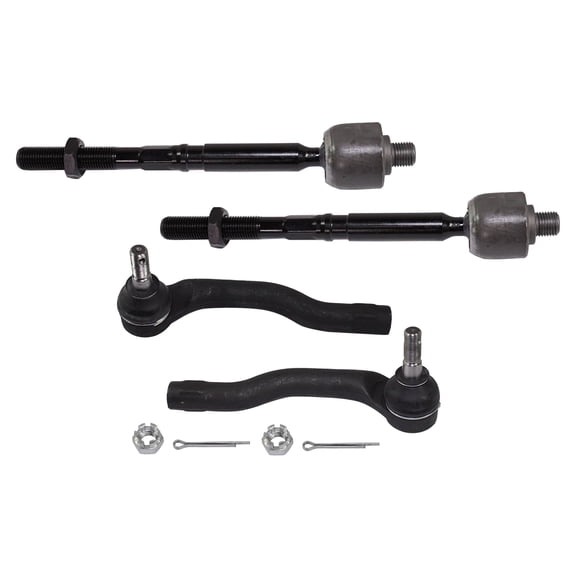 Garage-Pro Front Left & Right Inner and Outer Tie Rod End Compatible With Mazda 2 2011-2014 Replaces # D65332240