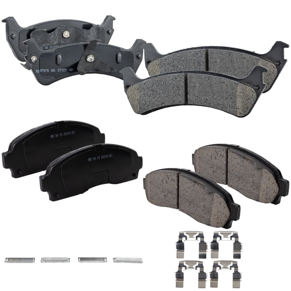 Garage-Pro Front and Rear Ceramic Disc Brake Pads Set Replacement for Ford Explorer Sport Trac 2003-2005 Replaces# 2U2Z2V200BB,F5TZ2200A,XL2Z2200AA,XU2Z2V200SA,1F6049280