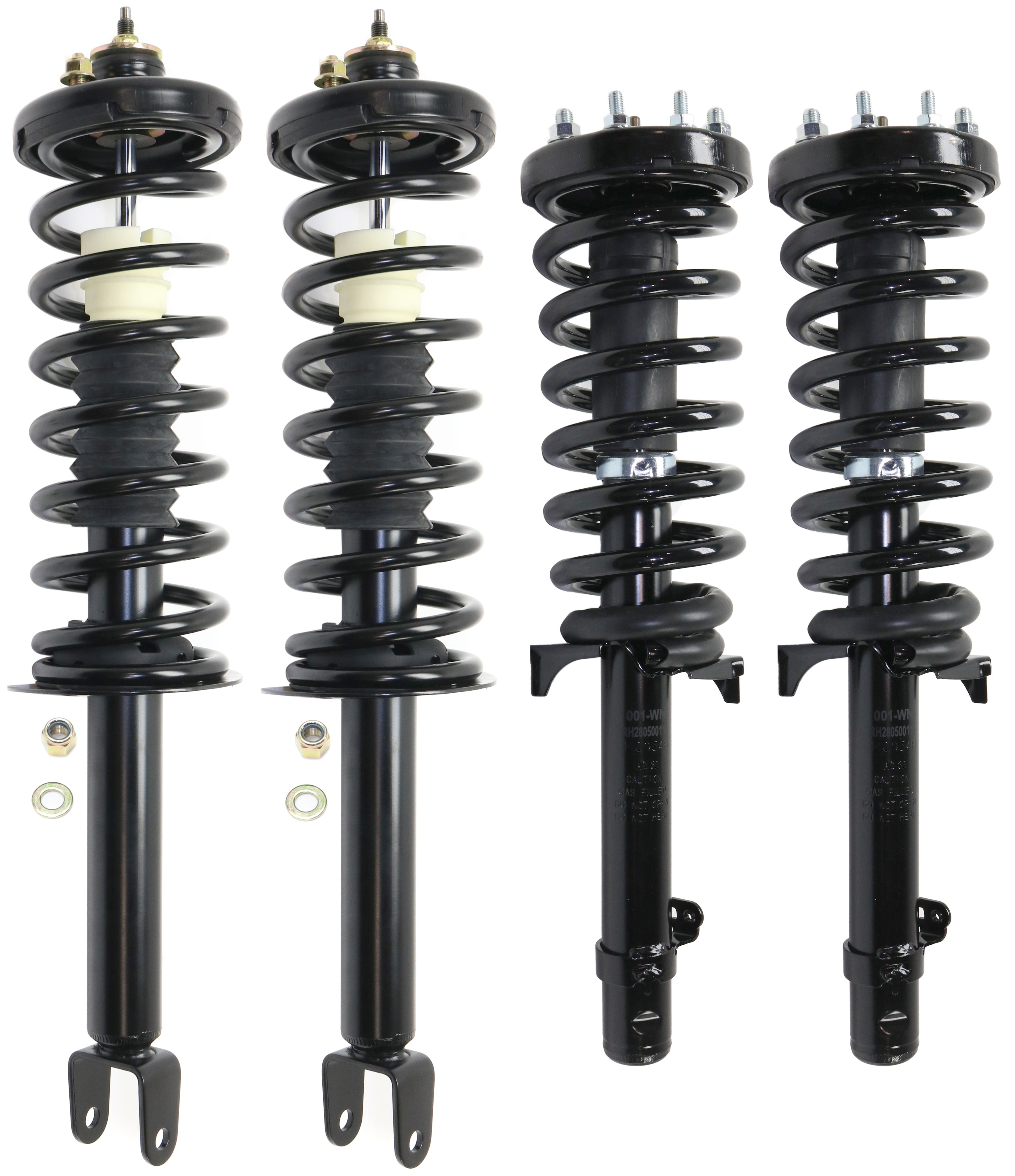 Garage-Pro Front and Rear Set of 4 Complete Shocks Strut & Coil Spring Assembly Compatible with Honda Accord 2008-2012 Driver & Passenger Side Sedan, Coupe, Replaces# 52611TA1A03