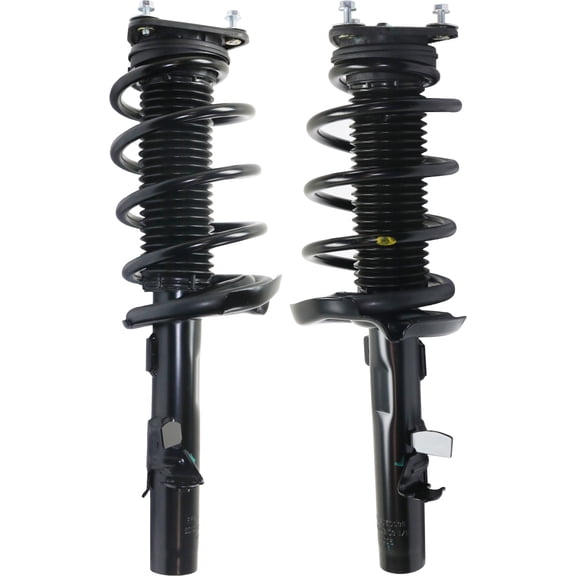 Garage-Pro Front Set of 2 Complete Shocks Strut & Coil Spring Assembly Compatible with Ford Focus 2012-2013 Driver & Passenger Side To 02/04/13, Automatic Dual Clutch Transaxle,