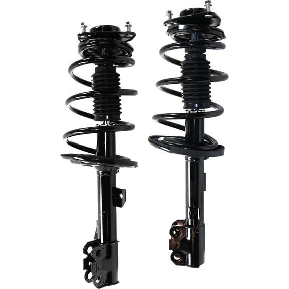 Garage-Pro Front Set of 2 Complete Shocks Strut & Coil Spring Assembly Compatible with Toyota Sienna 2011-2014 Driver & Passenger Side, Then Use 172781, FWD, Use To Depletion, 7 Passenger