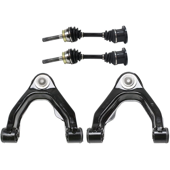Garage-Pro Kit CV Axle with Control Arms, Brake Discs & Pads Replacement for Nissan Frontier 1998-2002 Front, Driver and Passenger Side Four Wheel Drive Replaces# 4020631G00,4020631G01,26296AA050