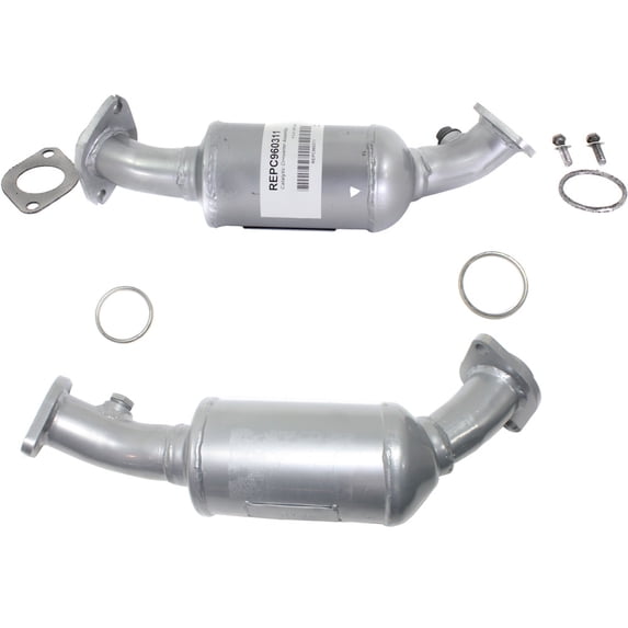 Garage-Pro Left and Right 2-PC Direct-Fit Catalytic Converter Kit Replacement for Cadillac CTS 2004-2007 2.8L, 3.6L Undercar 46-State Legal