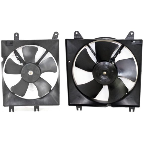 Garage-Pro Radiator Cooling Fan and A/C Condenser Cooling Fan Set of 2 Compatible with 2004-2008 Suzuki Forenza & 2005-2008 Reno Driver and Passenger Side