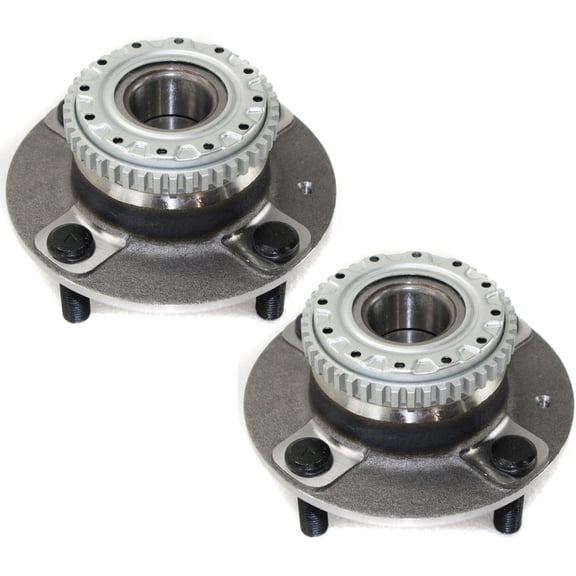 Garage-Pro Rear 2-Wheel Set Wheel Hub Compatible with Hyundai Elantra 2001-2006 Kia Spectra 2004-2009 Driver & Passenger Side Sedan, Hatchback, 4-Wheel ABS, Front Wheel Drive 4-Wheel ABS 4 Lugs