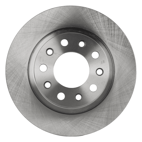 Garage-Pro Rear, Driver or Passenger Side Brake Disc Compatible with Dodge Dart 2013-2016 Natural Finish, Cast Iron, 263.91 mm, Solid, Plain Surface, 5 Lugs