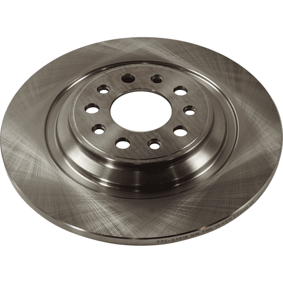 Garage-Pro Rear, Driver or Passenger Side Brake Disc Compatible with Jeep Cherokee 2014-2021 Natural Finish, 320 mm, Solid, Plain Surface, 5 Lugs, 320 mm rear disc, for dual piston front caliper