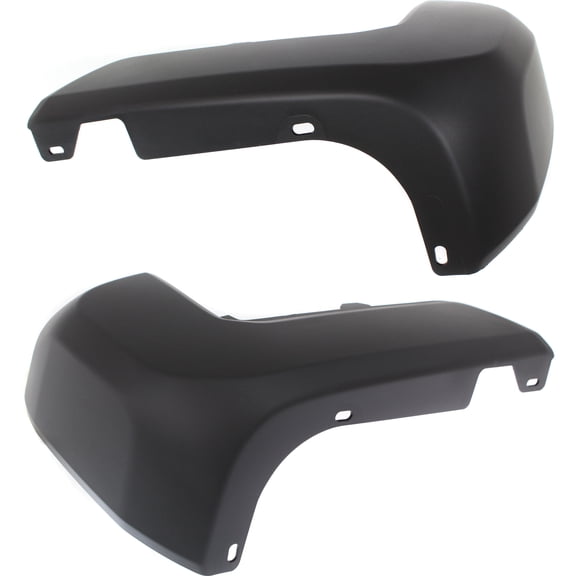 Garage-Pro Rear Driver and Passenger Sider Bumper End Set Compatible with 2016-2023 Toyota Tacoma Painted Black Plastic CAPA