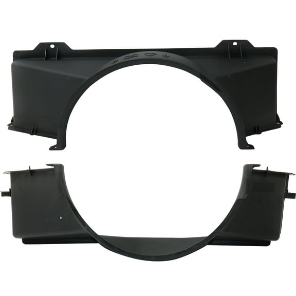 Garage-Pro Rear Fan Shroud Set of 2 Compatible With 1999-2004 Chevrolet Silverado 2500, 1999-2004 GMC Sierra 2500 Fits Radiator Fan Upper and Lower