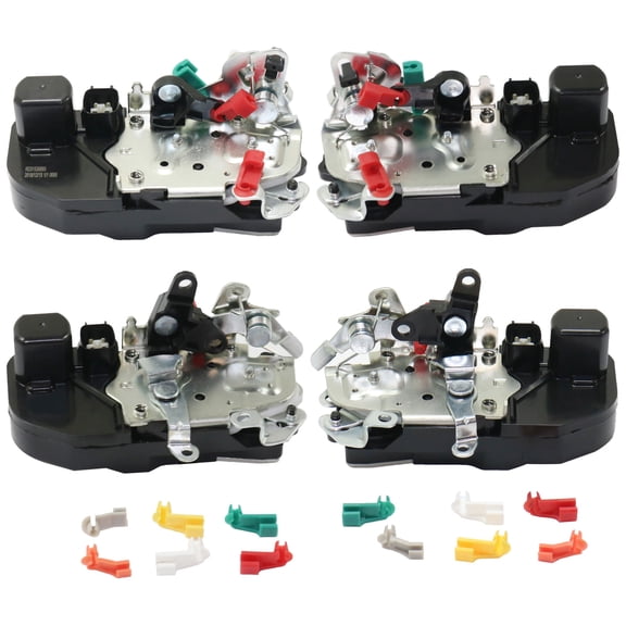 Garage-Pro Set of 4 Front & Rear LH & RH Door Lock Actuator Compatible with Dodge Ram 1500 2003-2008 Ram 2500 2003-2009 Crew Cab Pickup; Latch And Actuator Assembly; Without Keyless Entry System