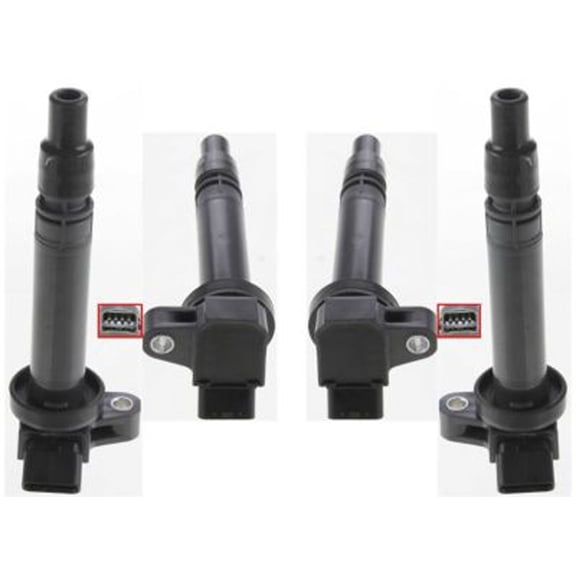 Garage-Pro Set of 4 Ignition Coil Compatible With Toyota Corolla 2005 2006 Matrix 03-06 1.8L For Models With 2ZZ-GE Engine