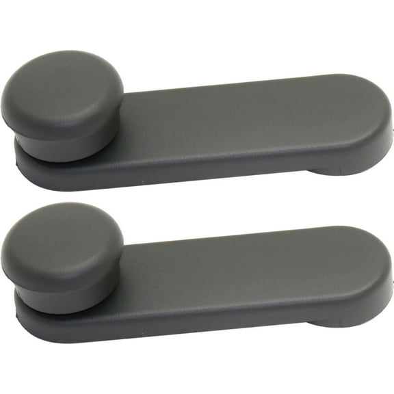 Garage-Pro Window Crank SET Compatible with 2012-2018 Chevrolet Sonic, Fits 2004-2011 Chevrolet Aveo, Fits 2009-2010 Pontiac G3, Fits 2009 Pontiac G3 Wave Gray Front or Rear, Driver and Passenger Side