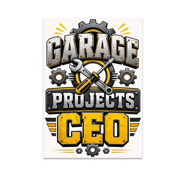 Garage Projects CEO Tool Icon Wall Decor - DIY Enthusiast - 13x19 Poster Print