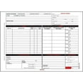 thumbnail image 1 of Garage Repair Order Forms, 8.5” x 11.75”, 3 Part, Carbonless, 50 Pack, 1 of 3