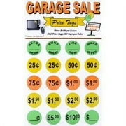 Garage Sale Labels, 240 Round Price Stickers, Great for Organizing and Pricing Items While Preparing to Move!!