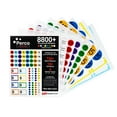 Garage Sale Price Stickers 224 Sheets, 10,400 Prepriced & Blank
