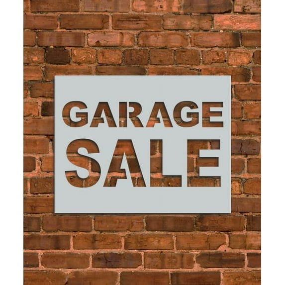Garage Sale Sign Stencil