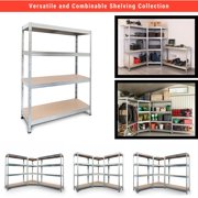 AR Shelving Versatile Modular Combinable Storage Collection for Garage, Home and Office 47"x71"x18" 4-Tier Metal Shelf 2000 lb Galvanized Finish