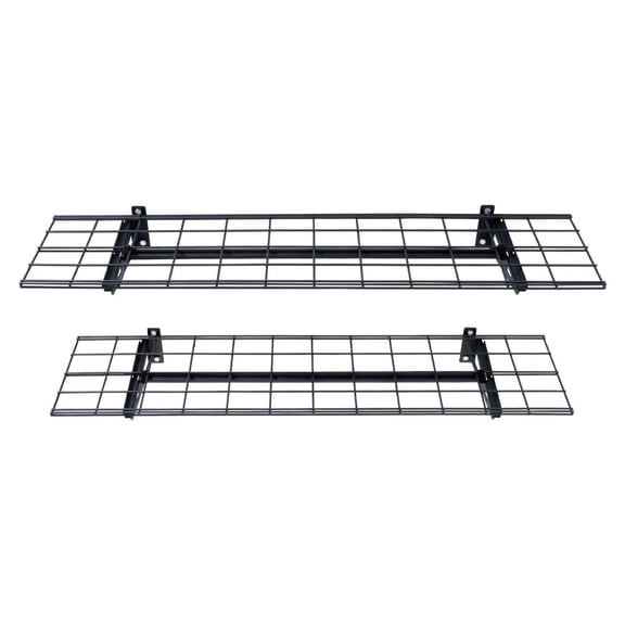 Garage Shelves Wall Mounted 2 Pack, 4x1 ft Heavy Duty, 400lbs Capacity, Shop Shed Storage Rack, Floating Shelves for Tool Organization