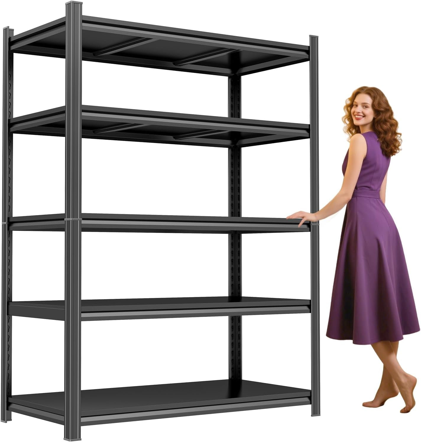 Garage Shelving 3500Lbs Storage Shelves Adjustable Metal Shelving Units ...